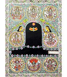 Shivalinga with Ashta Vinayaka