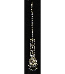 White Stone Studded Mang Tika