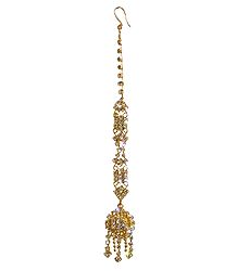 White Stone Studded Mang Tika