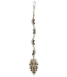 Gold Plated and Stone Studded Mang Tika