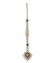 Stone Studded Mang Tika