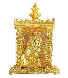 Metal Bal Gopala in Temple for Car Dashboard
