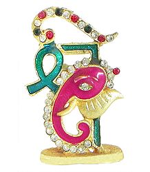 Stone Studded Ganesha