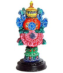 Buddhist Symbols in a Holy Stand