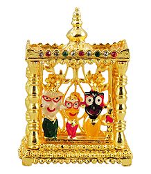 Jagannathdev, Balaram and Subhadra in a Temple