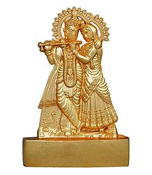 Metal Radha Krishna for Car Dashboard