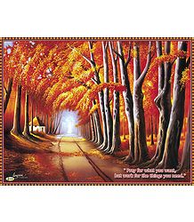 Path Through a Fiery Forest