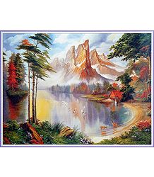 The Lake by the Mountain