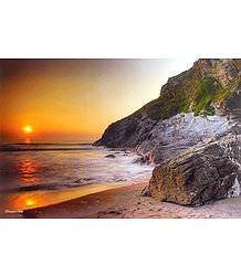 Beautiful Sunset on the Beach