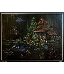 Night Scene in a Village