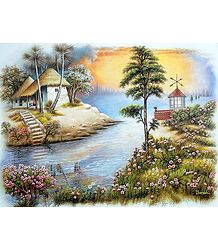 Huts by the River