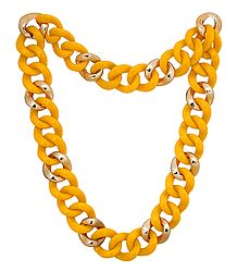 Yellow Acrylic Necklace