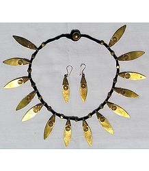Brass Dhokra Jewelry Set