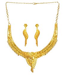 Gold Plated Bridal Necklace Set
