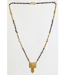 Gold Plated Mangalsutra with Crown