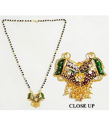 Black Beaded Mangalsutra with Pendant