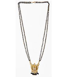 Black Bead Mangalsutra with Pendant