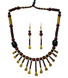 Brass with Copper Designer Necklace Set