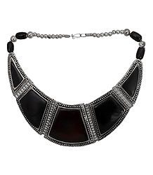 Tibetan Black Stone Necklace