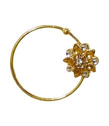 Kundan Non Piercing Nose Ring