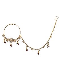Non Piercing Nose Ring with Chain