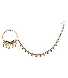 Non Piercing Nose Ring with Chain