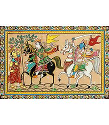 Kanchi Vijay by Lord Jagannath and Balaram