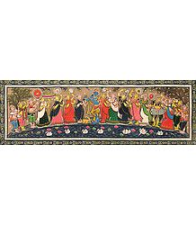 Radha Krishna with Gopinis