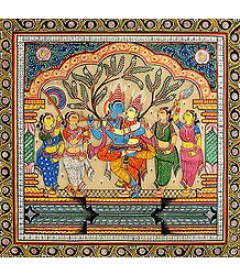 Yugal Milan of Radha Krishna