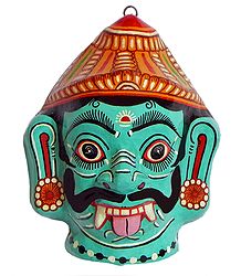 Asura Mask - Papier Mache Wall Hanging