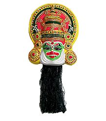 Bhima Mask in Kathakali Style - Wall Hanging