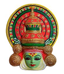 Kathakali Papier Mache Mask - Krishna from Mahabharata