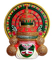 Kathakali Papier Mache Mask - Bhima from Mahabharata