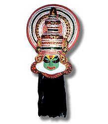 Kathakali Papier Mache Mask - Arjuna from Mahabharata