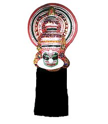Kathakali Papier Mache Mask - Duryodhana from Mahabharata
