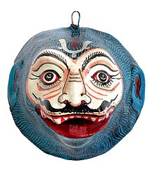 Papier Mache Lion Face for Wall Decoration