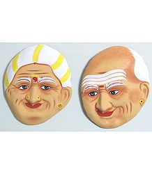 Old Loving Couple - Wall Hanging