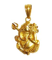 Gold Plated Ganesha Pendant