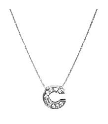 Alphabet C Pendant with Chain