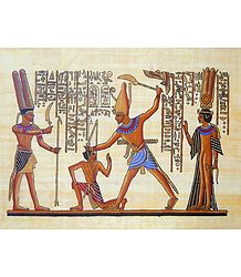 Depiction of Punishment (Reprint From an Egyptian Painting)