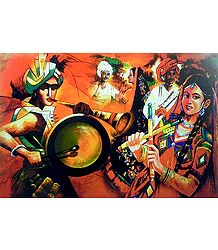 Gujrati Folk Dancers