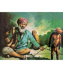 Madari - Roadside Entertainer with Dancing Monkey