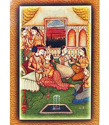 King with His Concubines