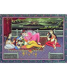 King with his Concubines
