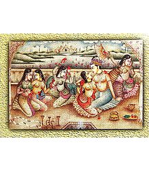 King with His Harem