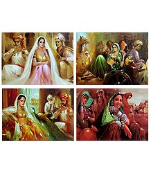 Indian Women - Set of 4 Posters