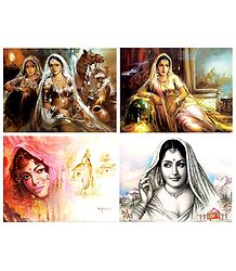 Indian Women - Set of 4 Posters