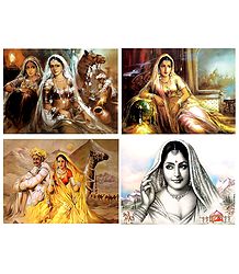 Indian Beauties - Set of 4 Posters