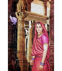 Gujrati Woman in a Palace