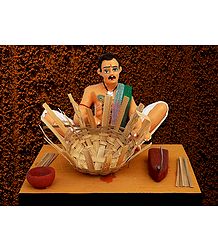 Basket Weaver Photo - Unframed Photo Print on Paper